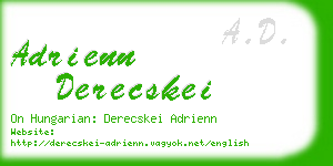 adrienn derecskei business card